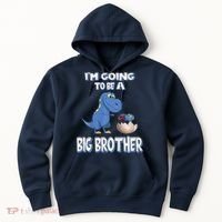 I'm Going To Be A Big Brother Dinosaur Hoodie thumb 0