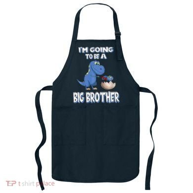 I'm Going To Be A Big Brother Dinosaur Apron