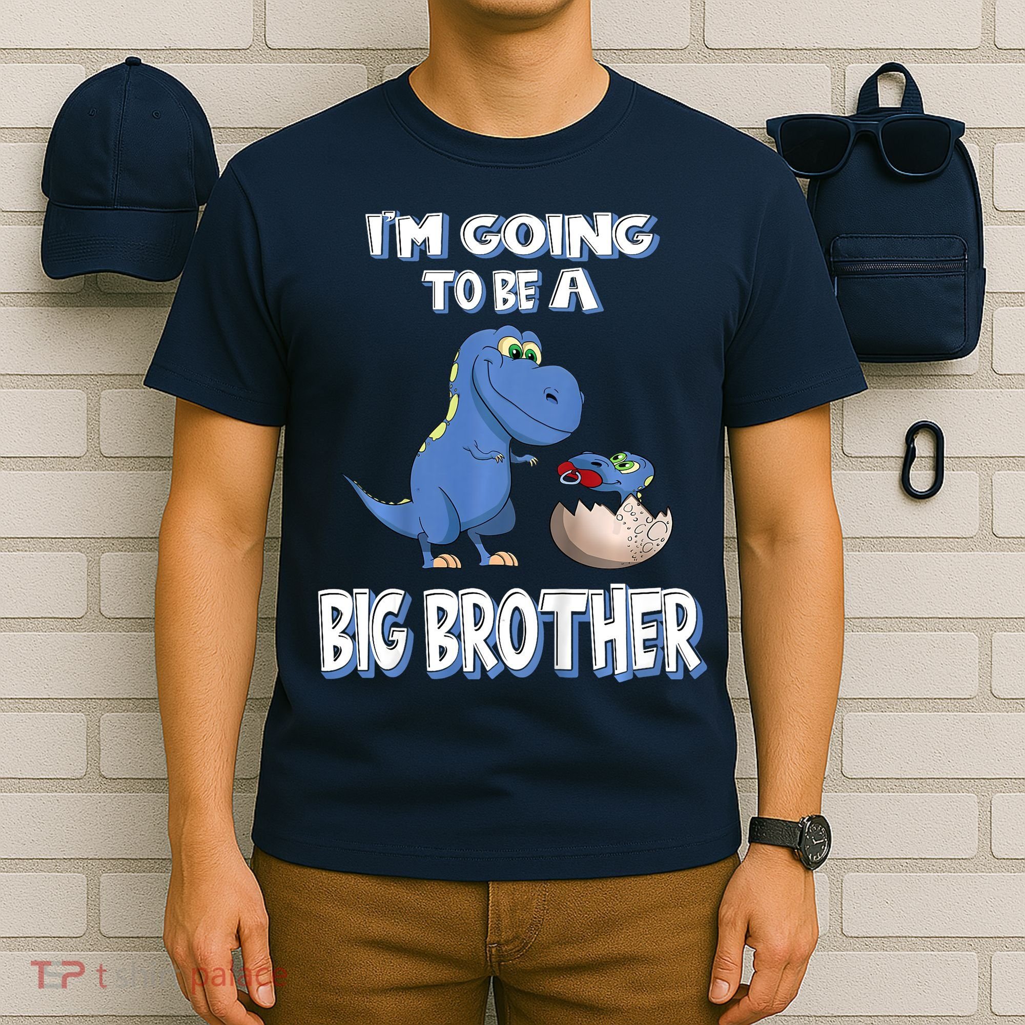 I'm Going To Be A Big Brother Dinosaur T-Shirt