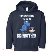 I'm Going To Be A Big Brother Dinosaur Toddler Hoodie thumb 0