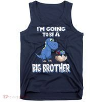 I'm Going To Be A Big Brother Dinosaur Tank Top thumb 0