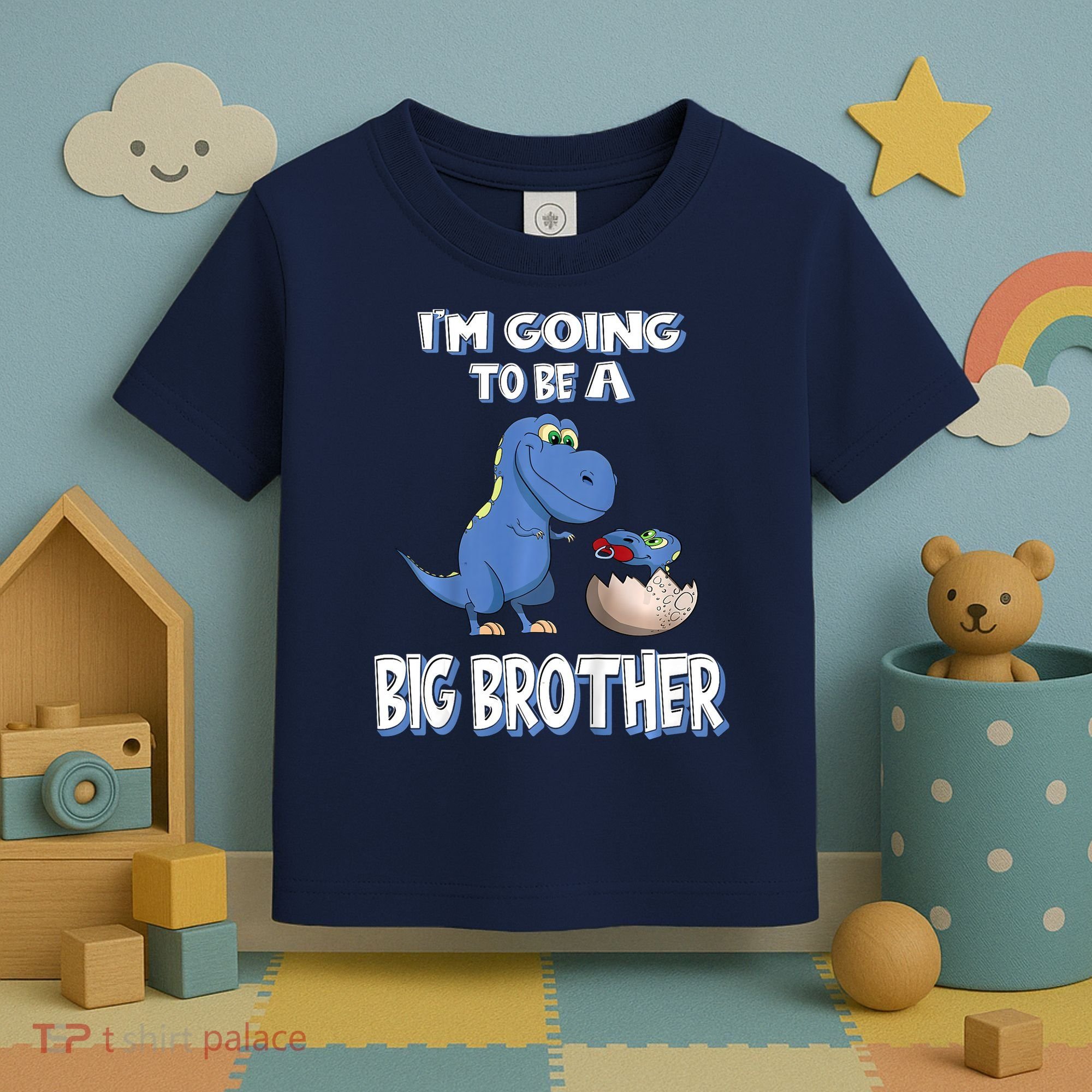 I'm Going To Be A Big Brother Dinosaur Toddler T-Shirt