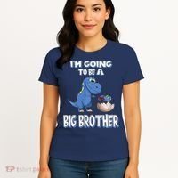 I'm Going To Be A Big Brother Dinosaur Women's T-Shirt thumb 4