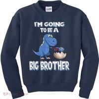 I'm Going To Be A Big Brother Dinosaur Kids Sweatshirt thumb 0