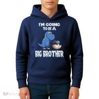 I'm Going To Be A Big Brother Dinosaur Kids Hoodie thumb 4