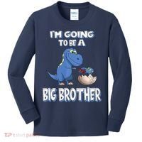 I'm Going To Be A Big Brother Dinosaur Kids Long Sleeve Shirt thumb 0