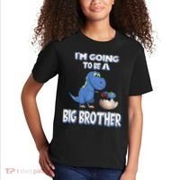 I'm Going To Be A Big Brother Dinosaur Kids T-Shirt thumb 2