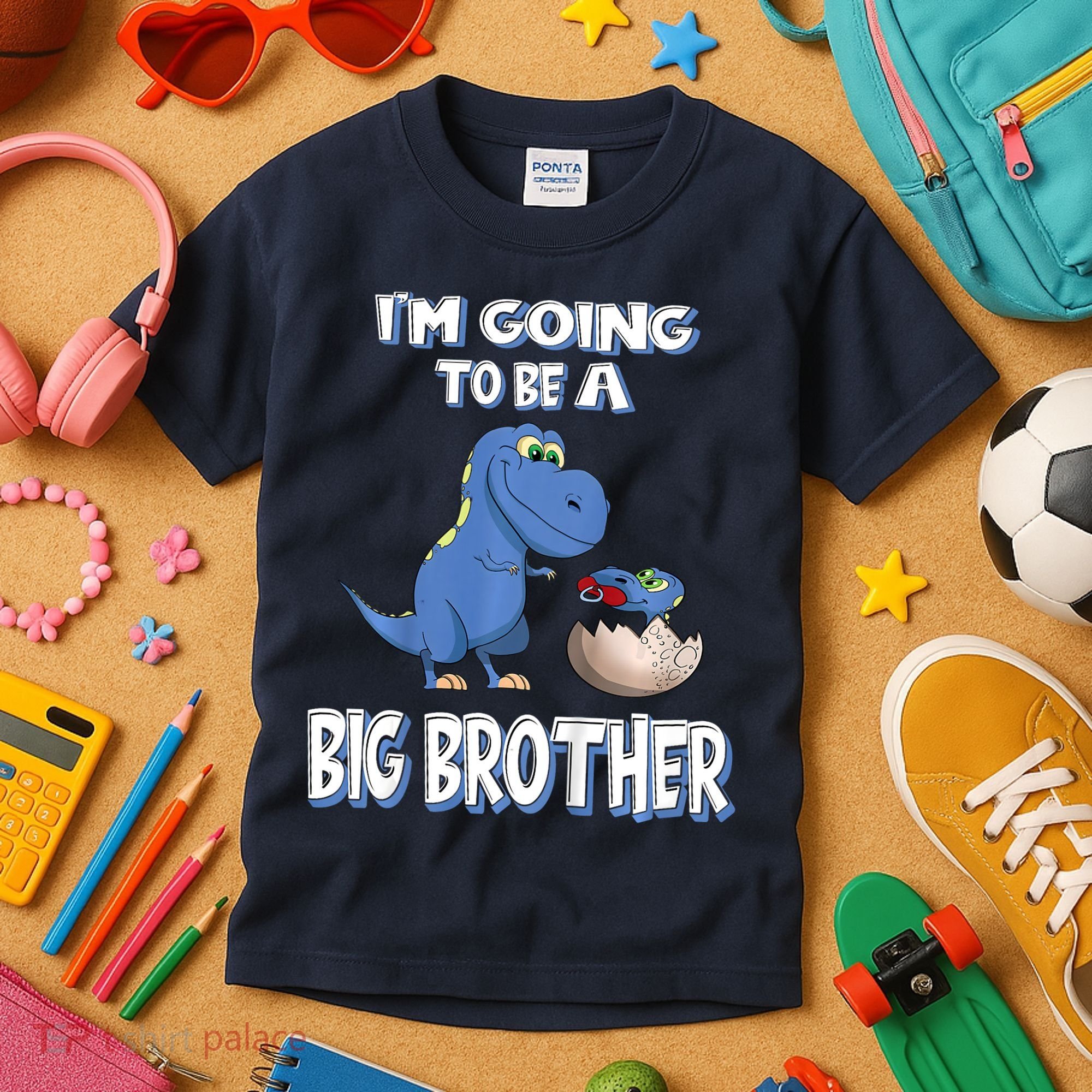 I'm Going To Be A Big Brother Dinosaur Kids T-Shirt