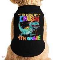 Im Going To Crush 4th Grade Back To School Gift Doggie Tank thumb 0