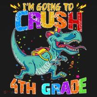 Im Going To Crush 4th Grade Back To School Gift Mousepad thumb 1