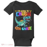 Im Going To Crush 4th Grade Back To School Gift Baby Bodysuit thumb 0