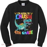 Im Going To Crush 4th Grade Back To School Gift Kids Sweatshirt thumb 0