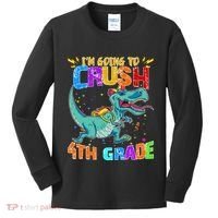 Im Going To Crush 4th Grade Back To School Gift Kids Long Sleeve Shirt thumb 0