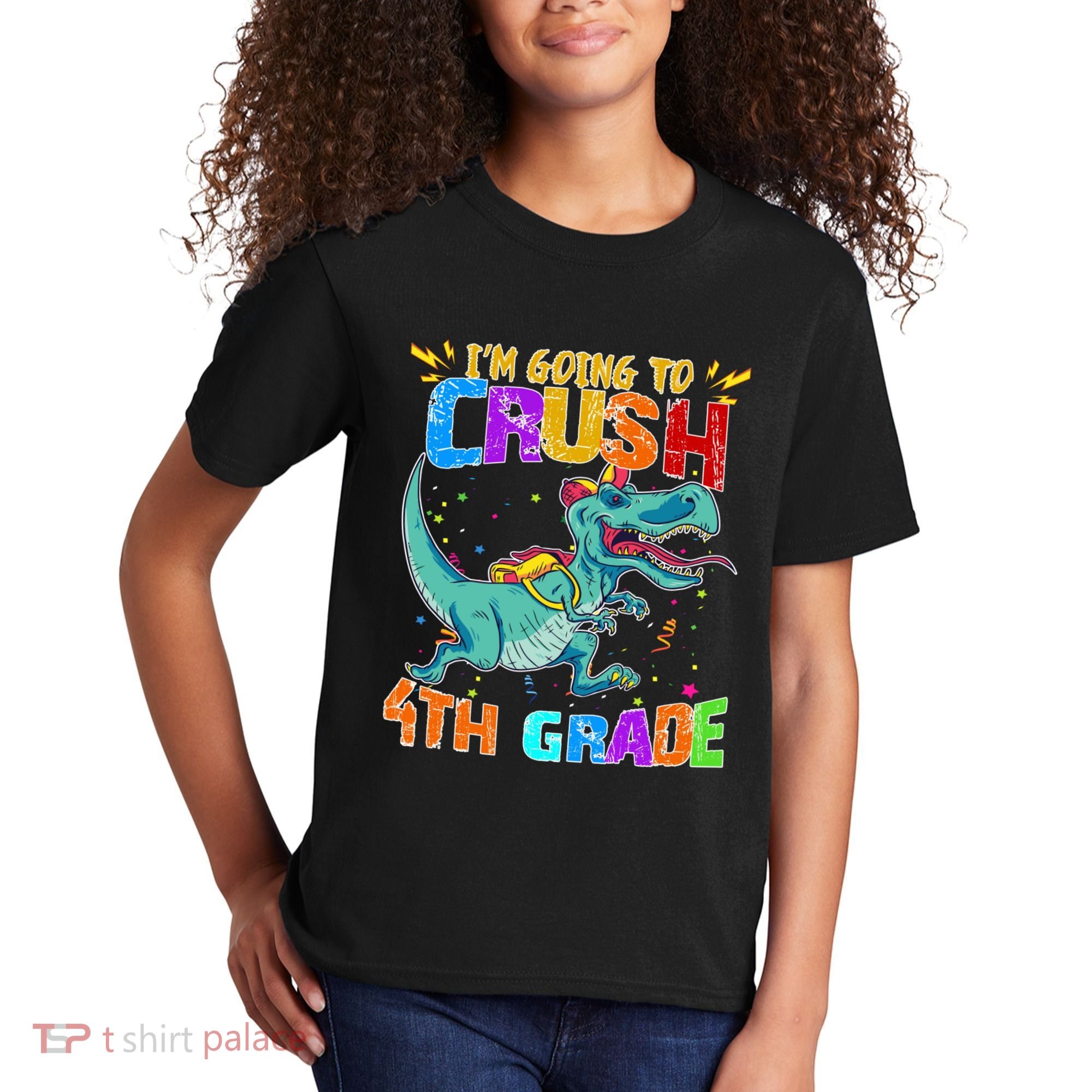 Im Going To Crush 4th Grade Back To School Gift Kids T-Shirt