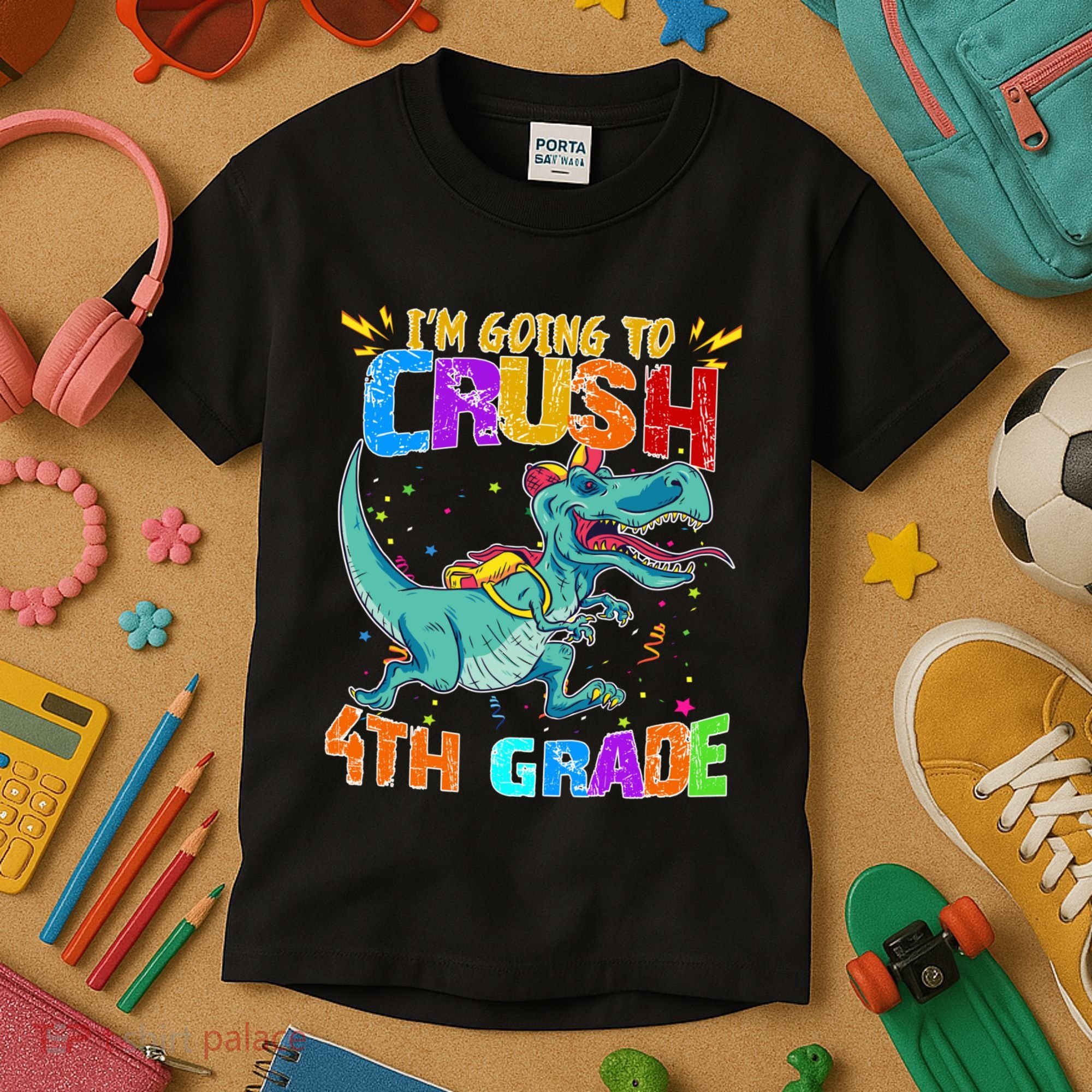 Im Going To Crush 4th Grade Back To School Gift Kids T-Shirt