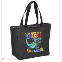 Im Going To Crush 4th Grade Back To School Gift Tote Bag thumb 2