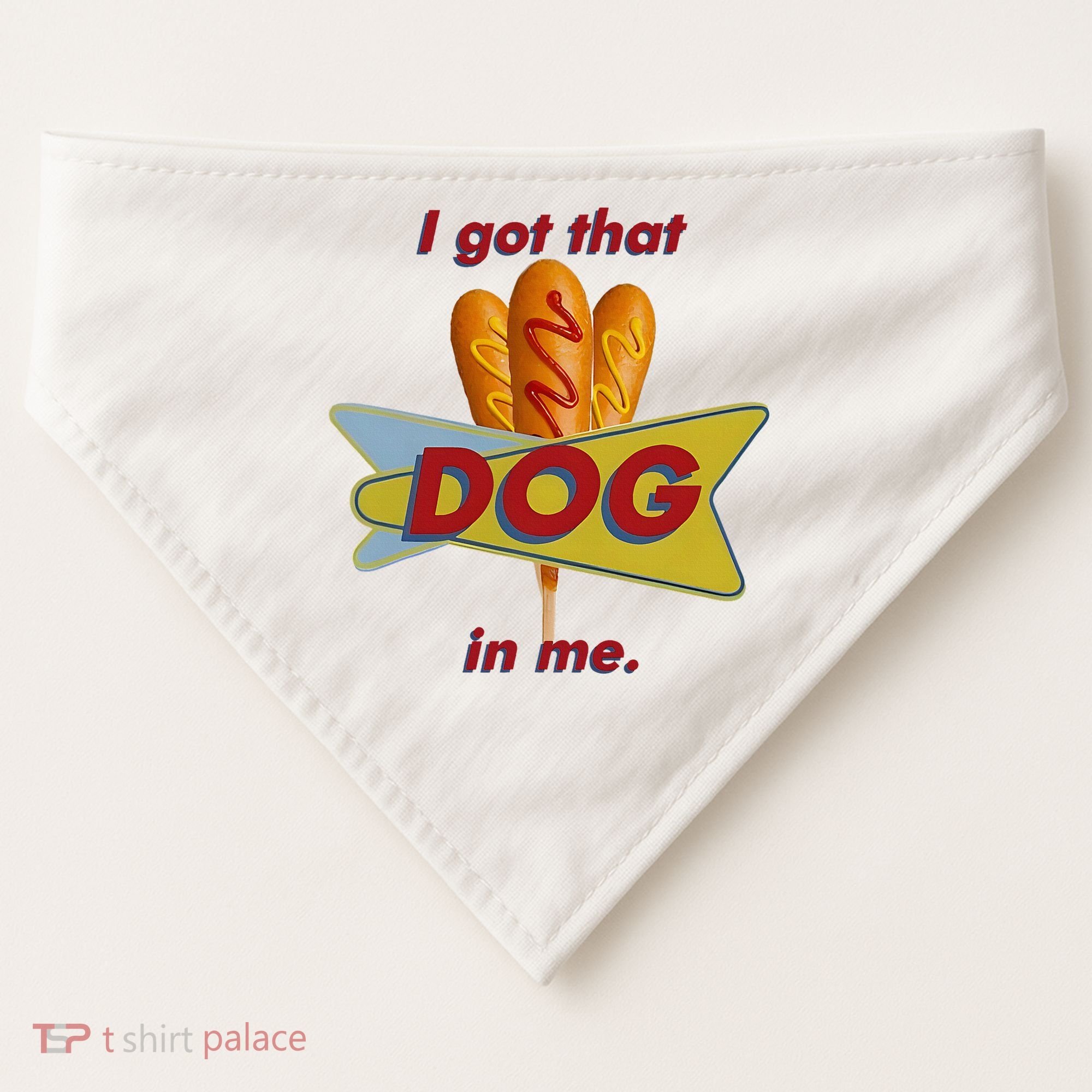 I Got That Corn Dog In Me USA-Made Doggie Bandana