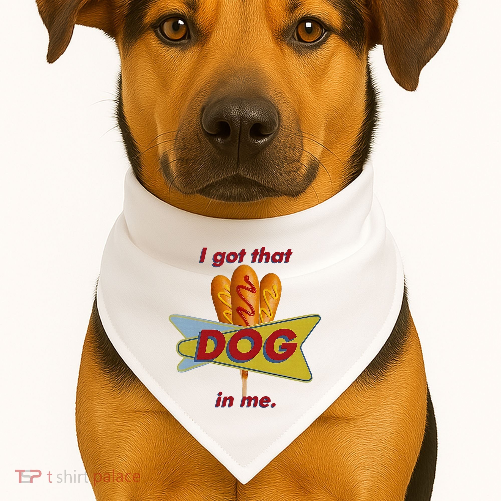 I Got That Corn Dog In Me USA-Made Doggie Bandana