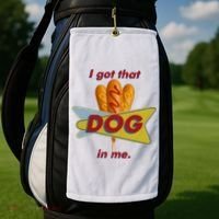 I Got That Corn Dog In Me Golf Towel thumb 2