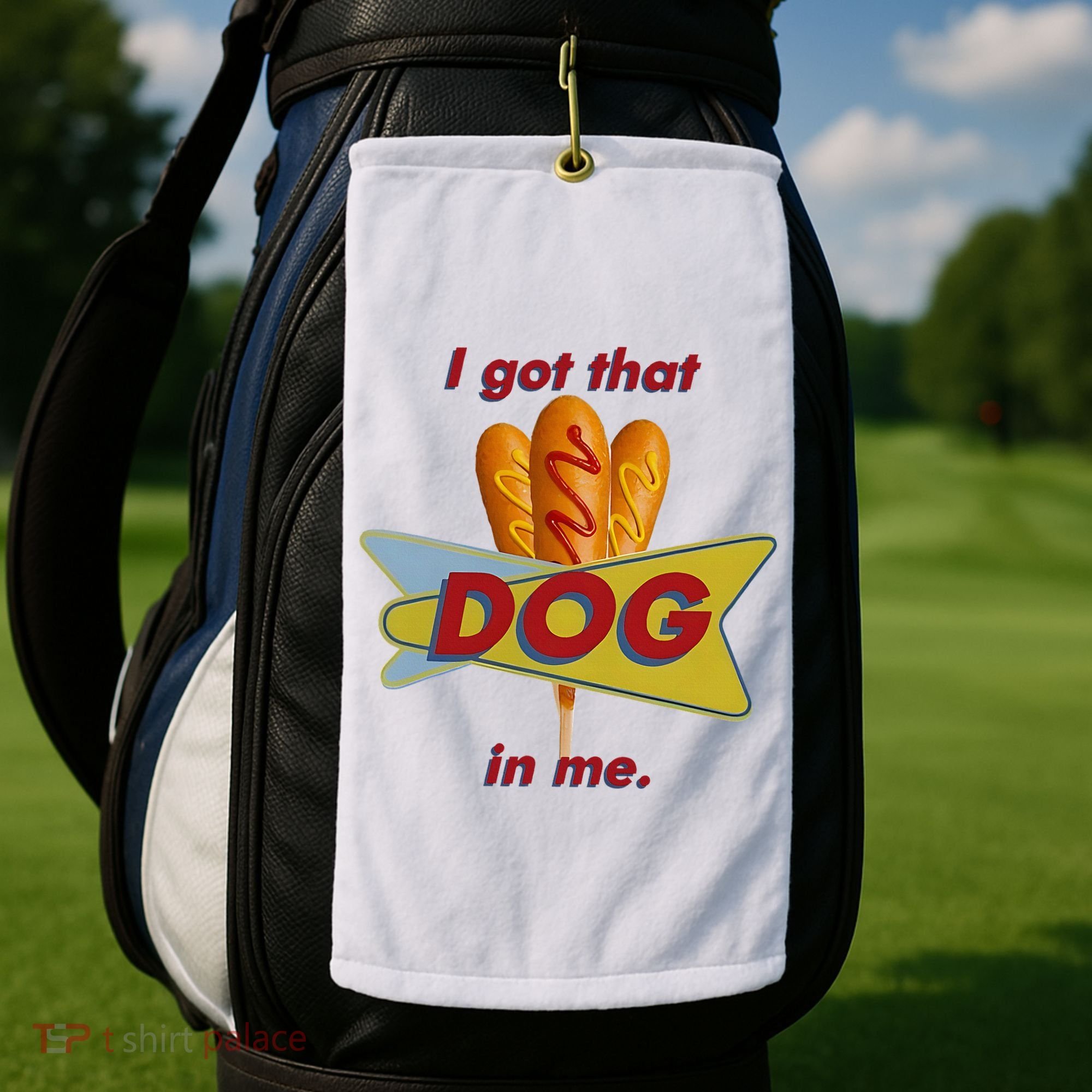 I Got That Corn Dog In Me Golf Towel