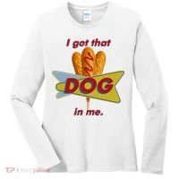 I Got That Corn Dog In Me Women's Long Sleeve Shirt thumb 0