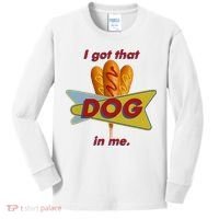 I Got That Corn Dog In Me Kids Long Sleeve Shirt thumb 0