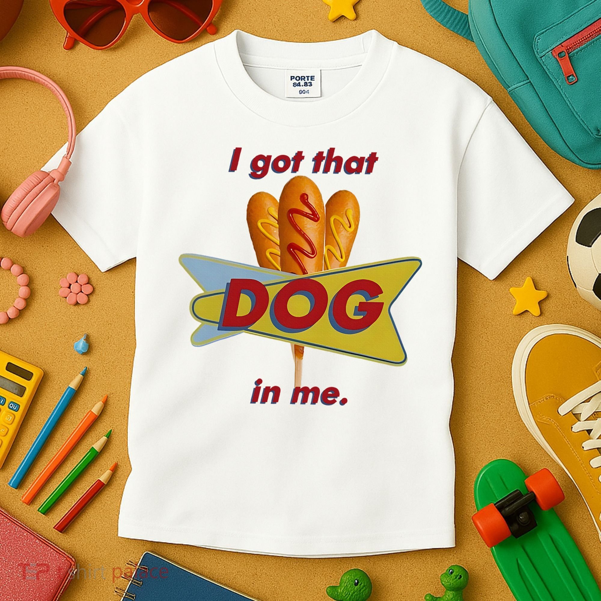 I Got That Corn Dog In Me Kids T-Shirt