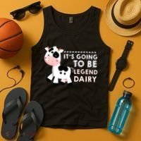 Its Going To Be Legendairy Funny Cow Tank Top thumb 4