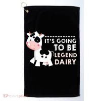 Its Going To Be Legendairy Funny Cow Golf Towel thumb 0
