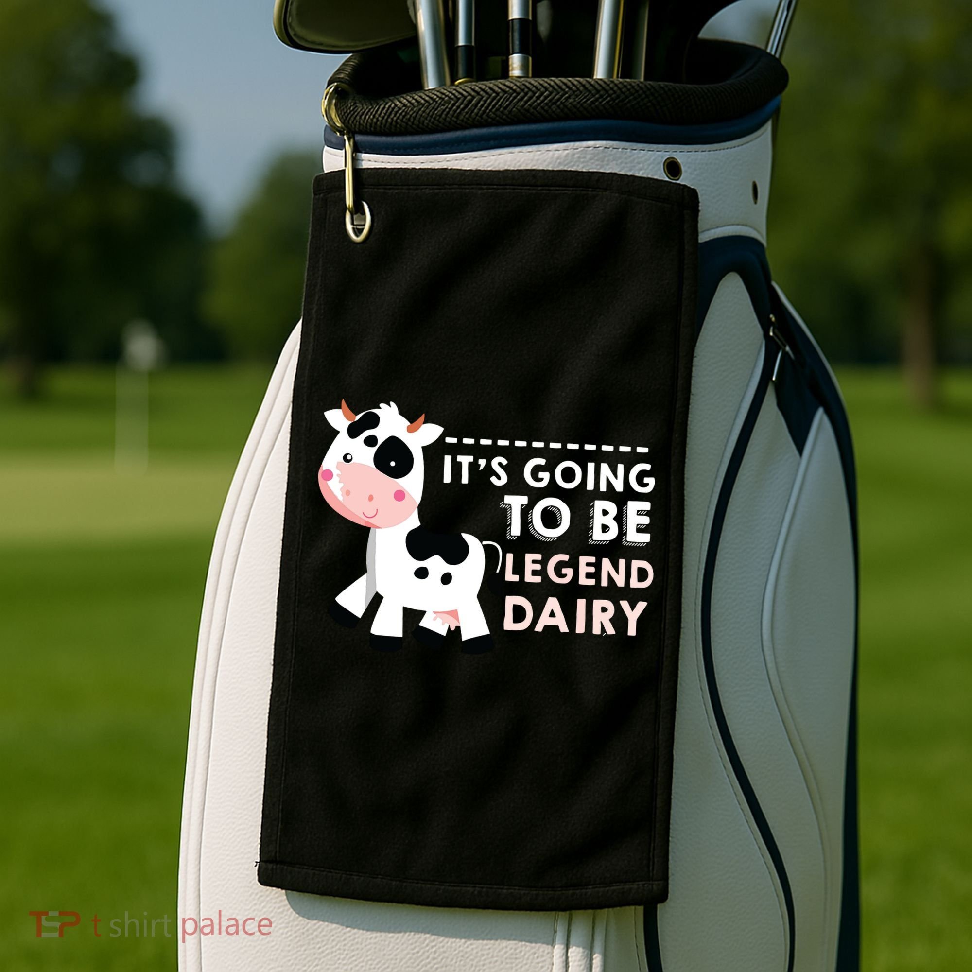Its Going To Be Legendairy Funny Cow Golf Towel
