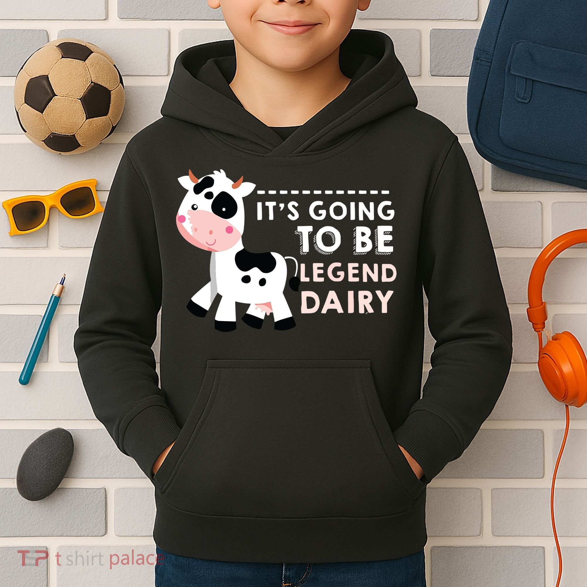 Its Going To Be Legendairy Funny Cow Kids Hoodie