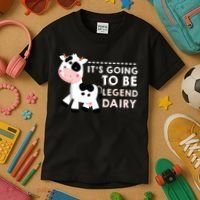 Its Going To Be Legendairy Funny Cow Kids T-Shirt thumb 3