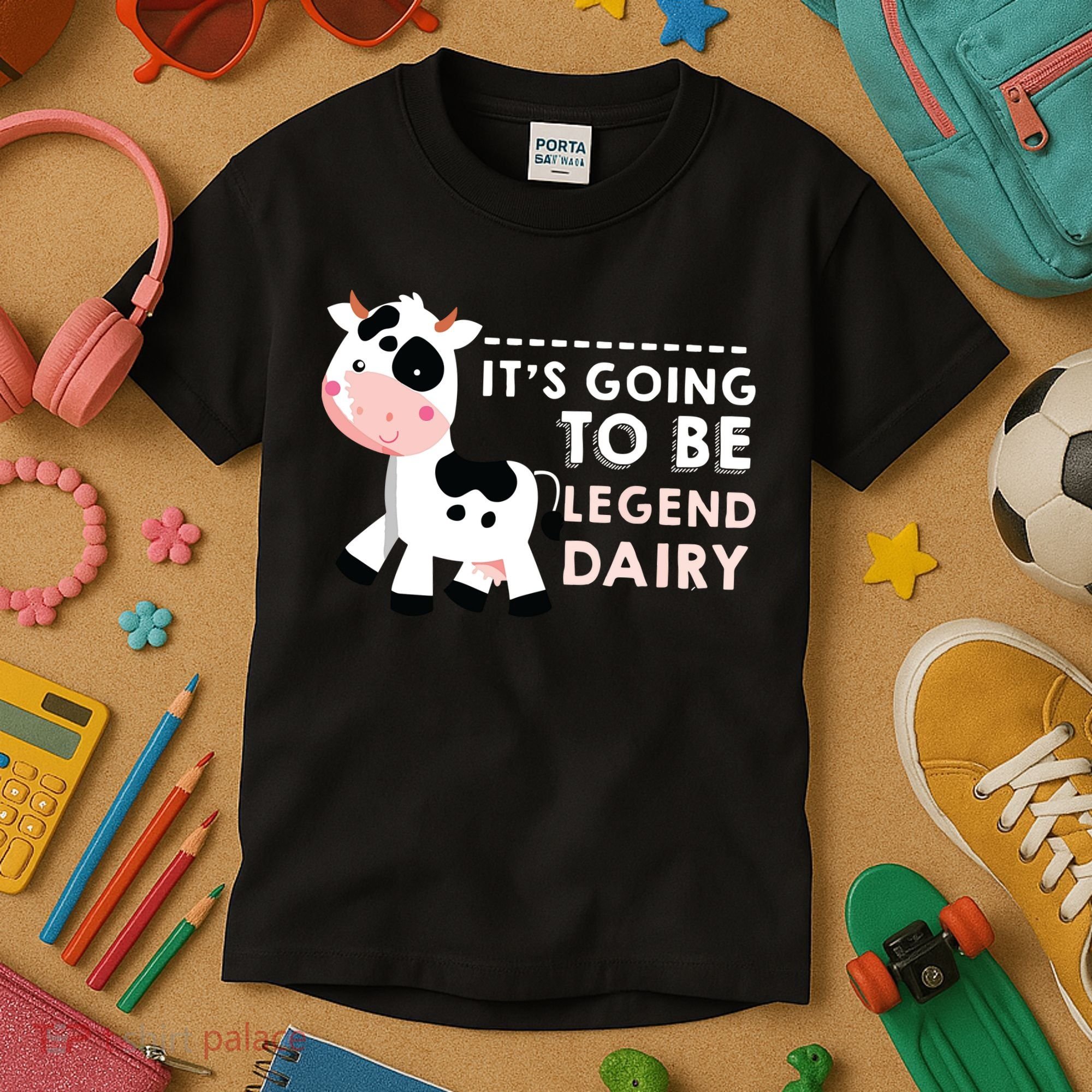 Its Going To Be Legendairy Funny Cow Kids T-Shirt