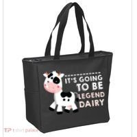 Its Going To Be Legendairy Funny Cow Tote Bag thumb 2