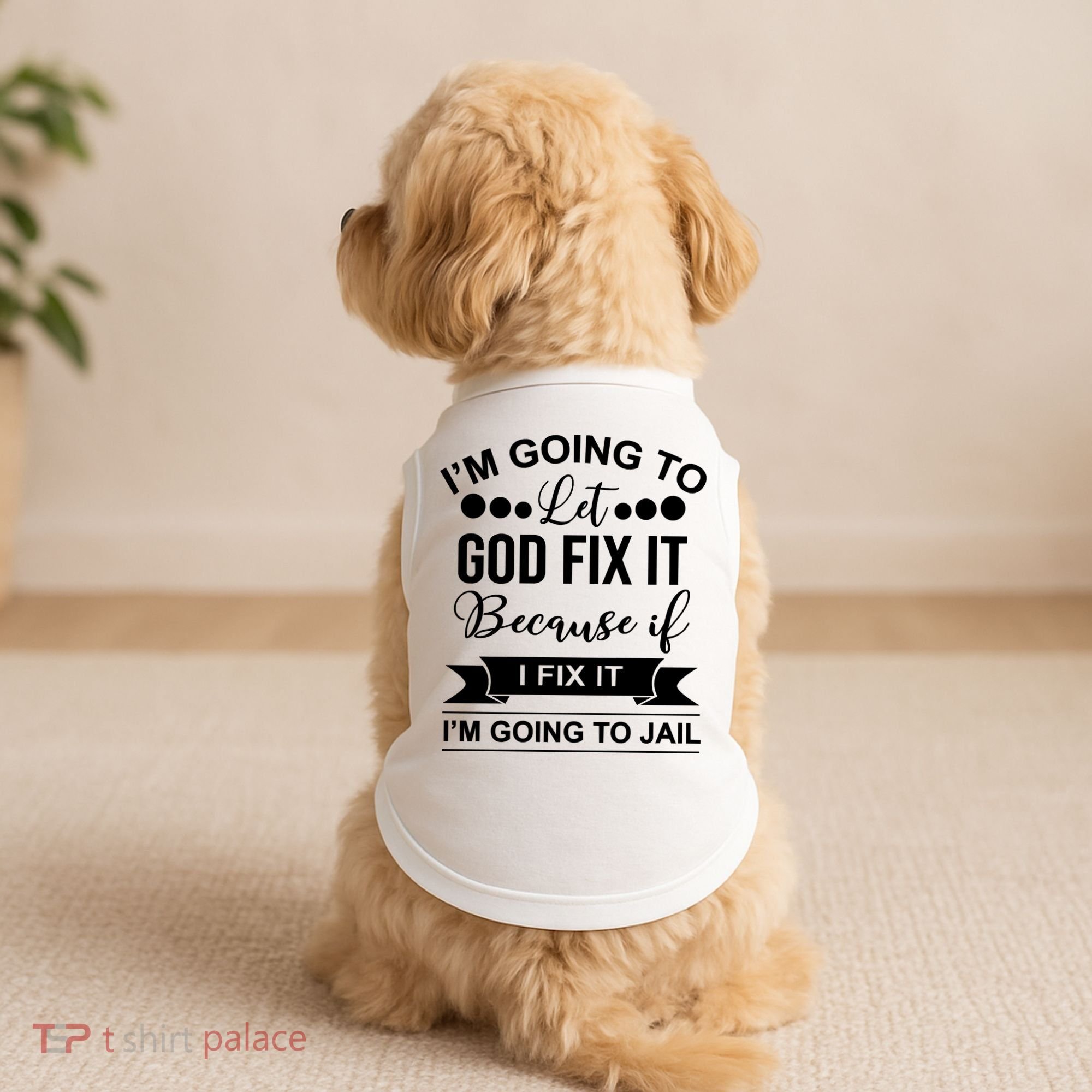 I'm Going To Let God Fix It Because If I Fix It I'm Going To Doggie Tank