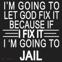 I'm Going To Let God Fix It Funny Quote Beanie thumb 2