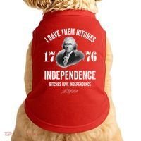 I Gave Them Bitches 1776 Independence Funny Bitches Love Independence Doggie Tank thumb 0