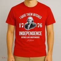 I Gave Them Bitches 1776 Independence Funny Bitches Love Independence T-Shirt thumb 3