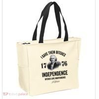I Gave Them Bitches 1776 Independence Funny Bitches Love Independence Tote Bag thumb 2