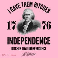 I Gave Them Bitches 1776 Independence Funny Bitches Love Independence Coaster thumb 2