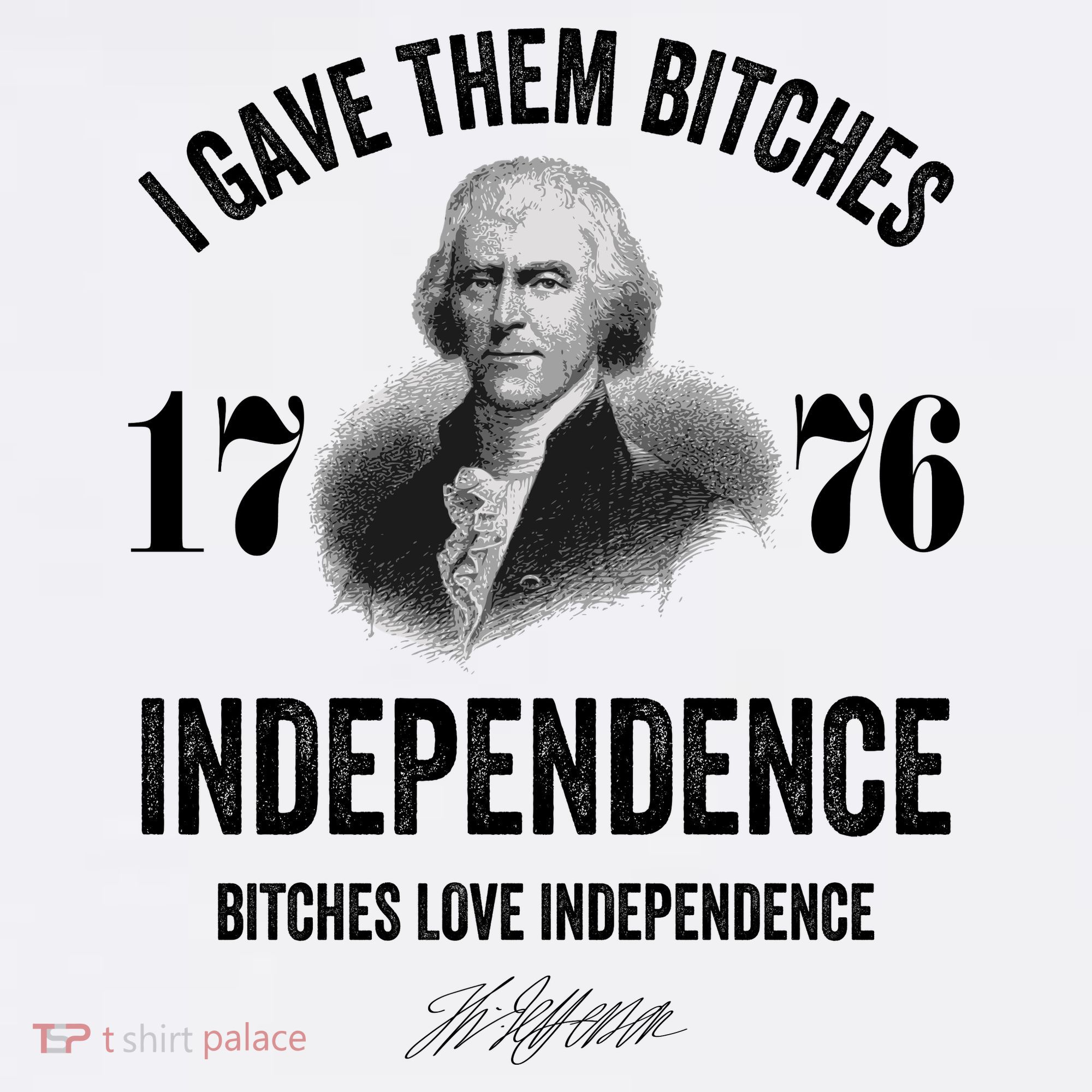 I Gave Them Bitches 1776 Independence Funny Bitches Love Independence Women's Hoodie
