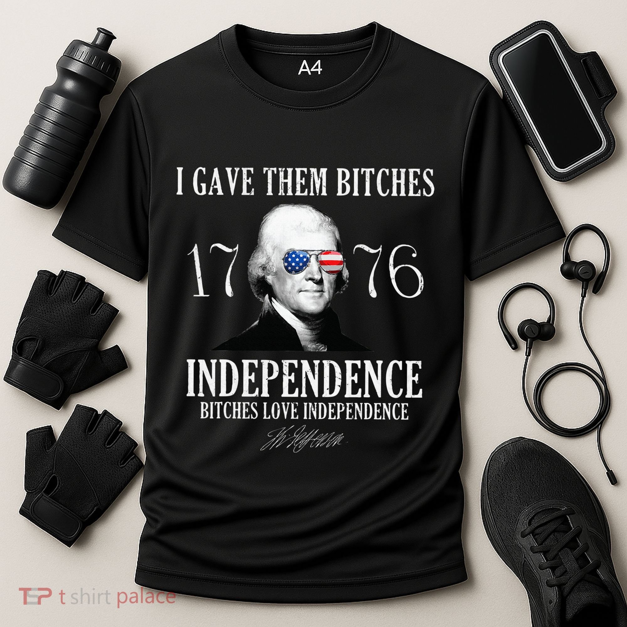 I Gave Them Bitches 1776 Independence Love Cooling Performance Crew T-Shirt