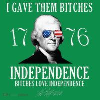 I Gave Them Bitches 1776 Independence Love Mousepad thumb 1