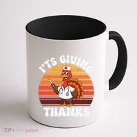 ItS Giving Thanks Nurse Thanksgiving Funny Turkey Nurse Coffee Mug thumb 1