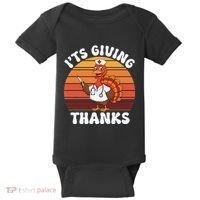 ItS Giving Thanks Nurse Thanksgiving Funny Turkey Nurse Baby Bodysuit thumb 0