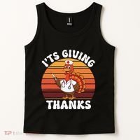 ItS Giving Thanks Nurse Thanksgiving Funny Turkey Nurse Tank Top thumb 2