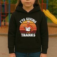 ItS Giving Thanks Nurse Thanksgiving Funny Turkey Nurse Kids Hoodie thumb 3
