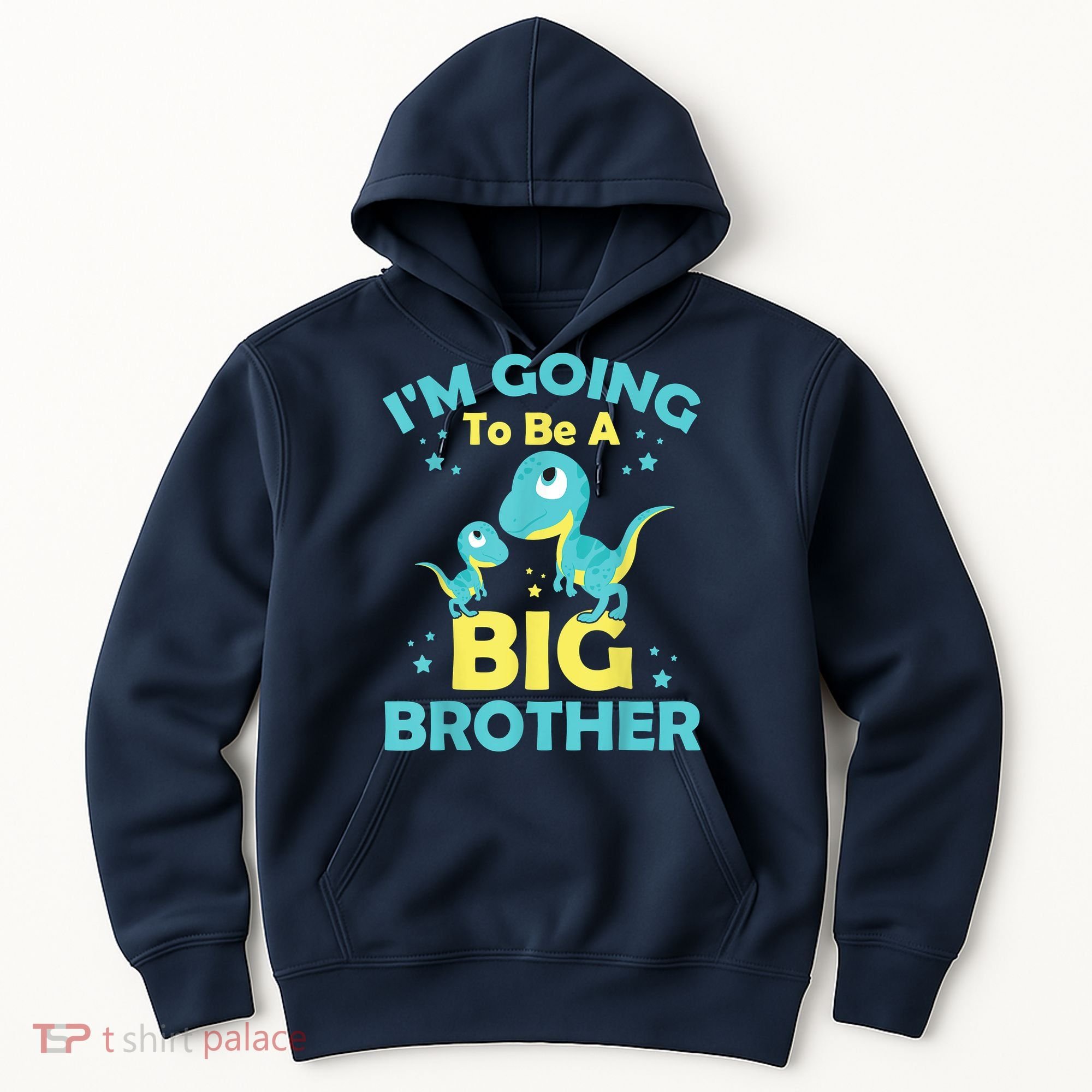 I'm Going To Be A Big Brother Family Dinosaur Cute Funny Hoodie
