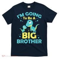 I'm Going To Be A Big Brother Family Dinosaur Cute Funny T-Shirt thumb 0