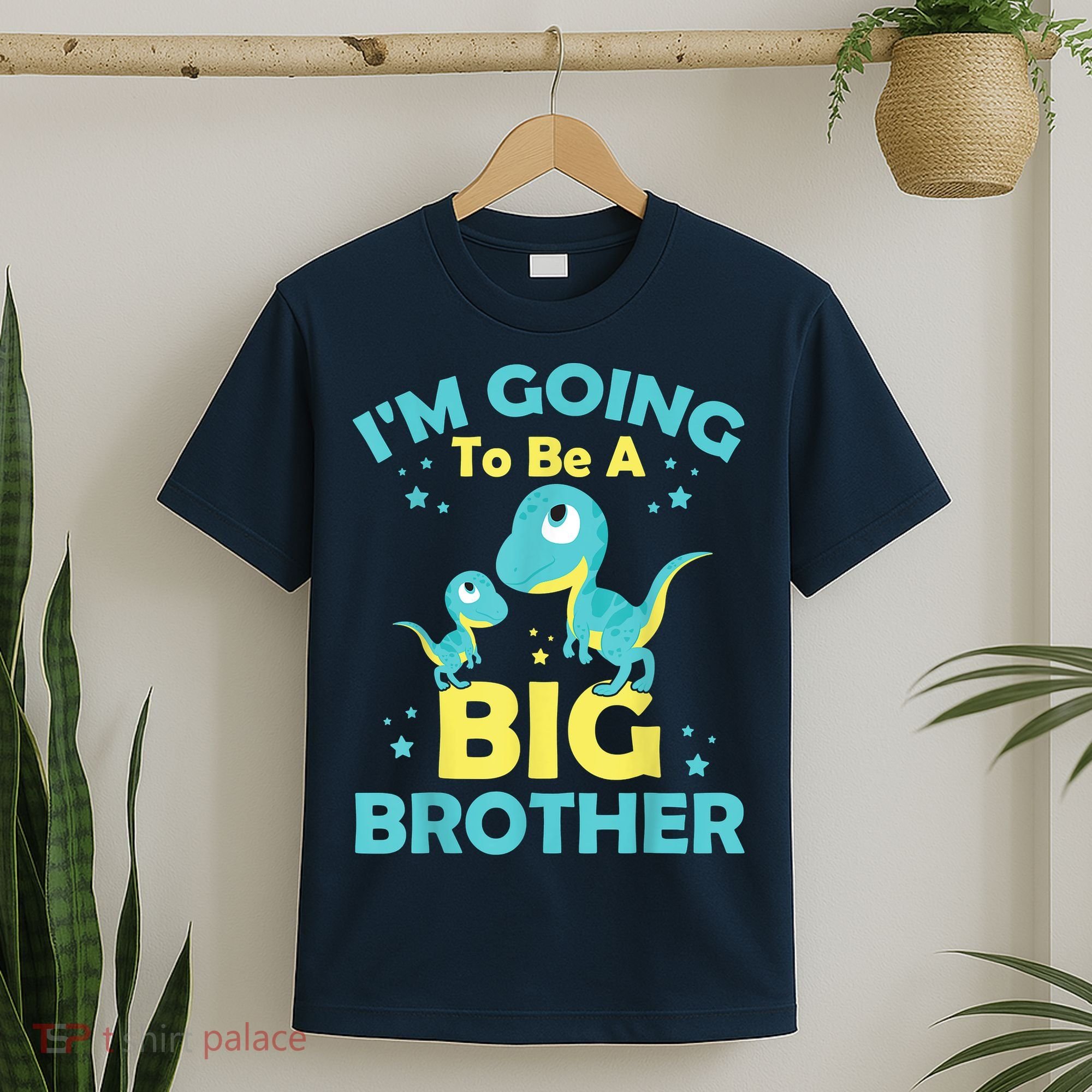 I'm Going To Be A Big Brother Family Dinosaur Cute Funny T-Shirt
